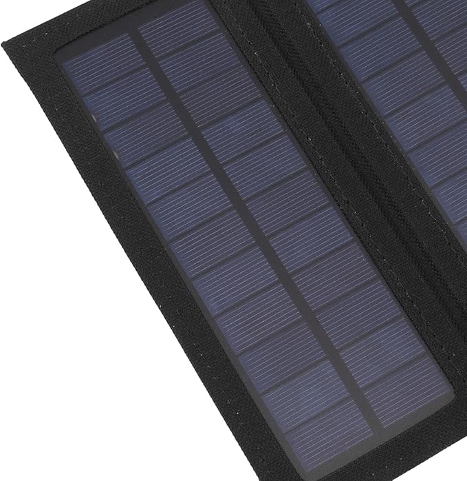 40W 4 Fold Solar Panel Charging Bag Folding Bag Foldable Monocrystalline Solar Panel for Outdoor Cam Hiking Charging Black for Home Use (Black)