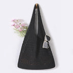 WantGor Crochet Bags, Beach Mesh Tote Bag Womens Shoulder Shopping Handbag Casual Travel Totes Bag Foldable Hobo Bags