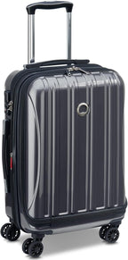 DELSEY PARIS Helium Aero Hardside Expandable Luggage with Spinner Wheels, Titanium, Carry-On 19 Inch