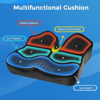Niceeday Seat Cushion for Office, Car & Wheelchair - Premium Memory Foam with Ergonomic U-Shape Design - Enhanced Comfort for Tailbone, Hip & Sciatica Support, Non-Slip Base & Machine Washable Cover