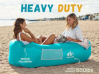 WEKAPO Inflatable Couch Air Lounger Chair - Camping & Beach Accessories, Portable Blow up Sofa for Hiking, Lawn, Indoor/Outdoor Movies & Music Festivals. Lightweight and Easy to Set Up Air Hammock