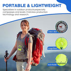 Multifunctional Waterproof Orienteering Compass Mini Portable Survival Compass for Map Reading, Hiking, Camping, Backpacking, Perfect Outdoor Scout Gifts for Kids, Orange