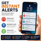Car GPS Tracker (OBD2 Plug & Play) – 3 Months Free Trial, Real-Time GPS Tracker for Cars, 1-Year History, Speed & Driving Alerts, App Control, Global Coverage - Plans from $4.99/Month
