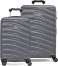 Travelpro Maxlite Air V2 Hardside Expandable Luggage, 8 Spinner Wheels, Lightweight Hard Shell, TSA lock, Shadow Grey, 2-Piece Set (20/25)