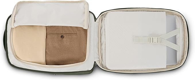 Samsonite Paralux 2-in-1 Travel Backpack, Converts into Main Bag + Go Bag, Lay-Flat Packing, StackIt™ Strap, Laptop Sleeve & Integrated AirTag™ Holder - Business & Adventure Travel Bag - Olive