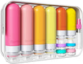 20 Pack Travel Bottles for Toiletries, Original Patented, TSA Approved Travel Size Containers, Leak Proof Silicone Shampoo and Conditioner Bottles Women & Men, Airplane Cruise Essentials, Macaron