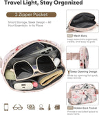 Pritent Fanny Packs for Women Cross Body Bag Waterproof Belt Bag with Adjustable Strap and Zipper Back Pocket Small Crossbody Bags Fashion Waist Packs for Workout Travelling(Flamingo Print)