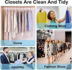 BEISHIDA 50PCS 60 Inch Plastic Garment Bag-Plastic Clear Dry Cleaner Laundry Bags for Clothes Cover, Hanging Clothes Storage for Long Dresses Skirt Coat Suit Shirt Jacket