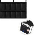 Huhumy End of Bed Shoe Bag Multi Functional Travel Shoe Bags Large Capacity Organizer Shoe Storage Bag for Outdoor Women Men(Black)