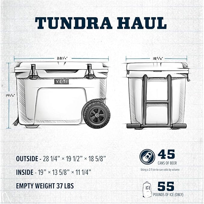 YETI Tundra Haul Portable Wheeled Cooler