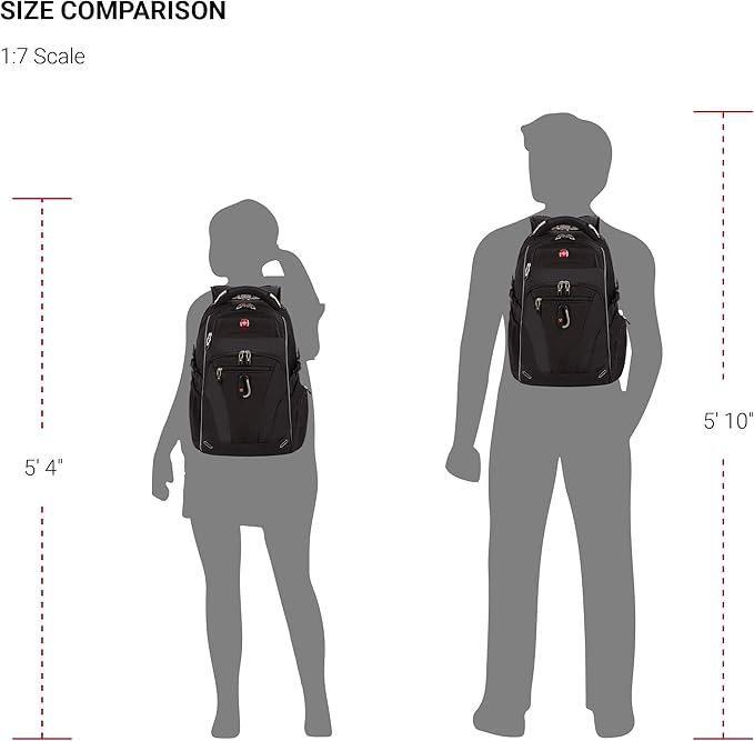 SWISSGEAR SA6752 TSA Friendly ScanSmart Laptop Backpack (Black)