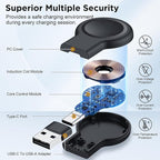 2025 Upgrade for Apple Watch Charger,Magnetic Portable iWatch Charger USB C&USB A Fast Wireless Charging Travel Battery Charger for iWatch Ultra2/Ultra/SE/SE2 Series 10/9/8/7/6/5/4/3/2/1