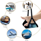Airplane Foot Hammmock for Plane Travel Accessories Ajustable Foot Rest for Airplane Gadgets,Travel Essentials for Flight Plane,Office,Desk (Forest)