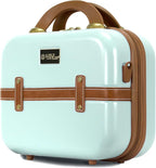 World Traveler VentureX Airline Approved 2-Piece Carry-On Luggage Set – Lightweight Hardside Polycarbonate Suitcase with Spinner Wheels - Gatsby Mint