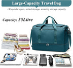 Extra Large Travel Duffle Bag,Carry on Overnight Weekend Bag with Shoes Compartment,Weekender Bags for Women for Travel Business Trips Sport Hospital