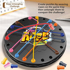 lartoys Rope Untangling Puzzle Game, Mini Travel Size Educational Strategy Board Game for Kids & Adults, Family Travel Party Games with Multi-Level Challenges, Gifts for All Ages