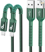 iPhone Charger Cable 2Pack 6FT, [Apple MFi Certified] Lightning Cable, iPhone Fast Charging Cord Extra Durable USB A to Lightning Cable Compatible with iPhone 14 13 12 11 Pro Max and More (Green)
