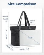 BAGSMART Tote Bag for Women, Tote Bag with Zipper Work Tote with Compartments Nurse Shoulder Hanbag for Travel, Gym