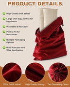 2 Pcs Shoe Bags for Travel, 21.2"x13.3" Large Boot Bags for Cowboy Boots, Washable Velvet Dust Bag with Drawstring for Dress Shoes, Handbags and Clothing, Suitable for Travel and Home Storage
