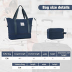 Lightweight Expandable Softside Luggage Sets 3 Piece, Large Capacity Travel Suitcase with Spinner Wheel, TSA Lock, Easy Access Design and Adjustable Telescoping Handle (Dark Blue)