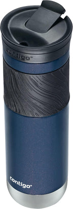 Contigo Byron 2.0 Stainless Steel Travel Mug with Snapseal Lid and Grip, 24oz, Midnight Berry, BPA Free and Leak Proof