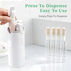 4 in 1 travel bottle,Travel Bottles for Toiletries,Refillable, Leak Proof and Portable,Suitable for Storing Shampoo, Shower Gel, Laundry Detergent, Suitable for Travel, Camping and Gym (Gray)