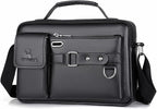 FANDARE Retro Briefcase Men Messenger Bag PU Leather Handbag