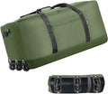 Finnhomy 120L Foldable Rolling Duffel Bag with 3 Wheels, Light Weight Travel Duffel bag with Large Loading Capacity, 32'' Rolling Duffel bag with Shoulder Strap