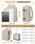 coofay Travel Backpack For Women Men Airline Approved Carry On Backpack Flight Approved Waterproof Sports Luggage Backpack Casual Daypack Small Hiking Backpack