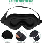 BeeVines Sleep Mask, 2 Pack 3D Contoured Sleeping Eye Masks for Lash Extensions, Night Molded Covers with Adjustable Strap, Eye Shade Cover Lashes Extension for Traveling Yoga Nap(Black & Grey)