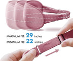 Sleep Eye Mask for Men Women, Sleeping Mask for Side Sleeper, Travel Blackout Night Blindfold Eye Shade Cover with Adjustable Strap (Rose)