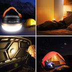 Censinda LED Camping Lantern, Rechargeable & Portable Tent Light, 300LM,3 Light Modes,1800mAh Power Bank,with Magnet Base,Electric Lantern Flashlight for Camping/Hiking/Fishing/Hurricane/Emergency