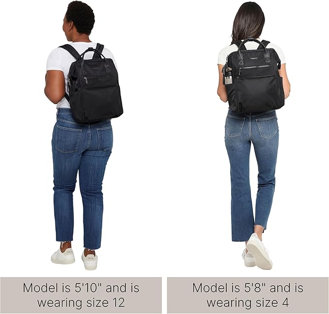 Baggallini Soho Backpack - Travel Laptop Backpack for Women - Lightweight Water-Resistant Luggage Bag, Mulberry