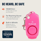 Mace Personal Safety Alarm & Mace Pepper Spray Kit - Loud 130db Siren with Built in Emergency Whistle, 10 Feet Range Pocket Model (0.42 oz) Self Defense Pepper Spray for Women & Men