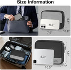 MATEIN Cord Organizer Travel Case 2 Pack, Water Resistant Tech Organizer Pouch for Small Electronic Accessories, Portable Electronics Case Carrying Bag for Cable, Changer, Earphone & Power Bank