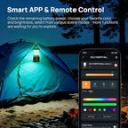 Consciot Smart RGBTW Battery Powered LED Lantern with APP Control, 1000LM, Tunable White 2700K-6500K & 16 Million Colors Dimmable Lamps, with Music Sync, DIY Scenes, Vivid Group Light Show Mode & More