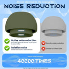 4 Pairs Replacement Ear Tips for AirPods Pro 2nd/1st Generation with Portable Storage Box & Cleaner Pen,Noise Reduction Holewith & Built-in dust Guard Screen,Silicone EarTips(Dark Green)