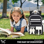DIGOBAY Backpack for Girls, 3PCS Girls Backpack for School with Lunch Bag Pencil Case, Cute Kids Teens Bookbag for Kindergarten Elementary Preschool Middle School