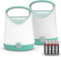 Eveready LED Camping Lantern X-250 (2-Pack), Super Bright Tent Lights, Rugged Water Resistant LED Lanterns, 100 Hour Run-time (Batteries Included), Teal