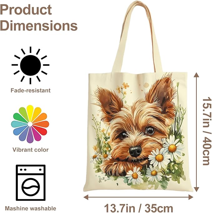 ANNA QUEEN Cat Tote Bag Shoulder Bag Handle Bag for Gym Yoga Picnic Beach Kitchen Reusable