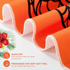 Redbaker 16 Packs 59 x 28 inches Oversized Hawaiian Beach Towel Bulk Extra Large Pool Towels Set Microfiber Quick Dry Swim Towel Blanket for Women Men Adult Bath Travel(Bright Colors)