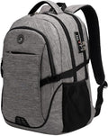 SHRRADOO Anti Theft Laptop Backpack Travel Backpacks with Combination Lock for Women Men College Backpack Computer Bag Fits 17 Inch Laptop,Grey