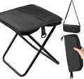 Camping Stool Collapsible Stool, Portable Folding Stool for Adults, Lightweight Foldable Stools for Outdoor Camping Hiking Fishing Travel Gardening Picnic Beach, Holds 264.5LBS(Black)