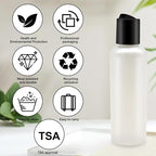 Empty Travel Bottles for Toiletries 3.4 oz Travel Size Bottles Tsa Approved Travel Size Cosmetic Container for Shampoo, Conditioner 10 PCS