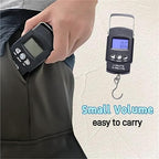 Luggage Weight Scale, 2pcs Hanging Scale Digital Electronic Fishing Hook 50kg with Backlit Display and Tape Measure,for Travel