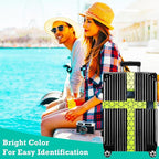 Luggage Straps for Suitcases TSA Approved Easy Pack Organized Suitcase Strap, Luggage Strap, Luggage Belt Strap, Bag Straps for Luggage. Buckle Straps Travel Accessories (Yellow)