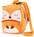 mibasies Toddler Backpacks for Girls 2-4: Plush Backpack -3D Animal Cartoon Mini Travel Bag -10 inch Toddler Backpack Leash