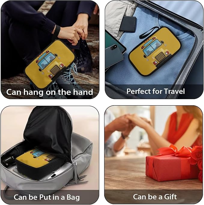 Cars Cable Organizer Bag Tech Pouch Portable Electronics Organizer Travel Case for Phone Power Bank SD Card Electronic Accessories Carry Case