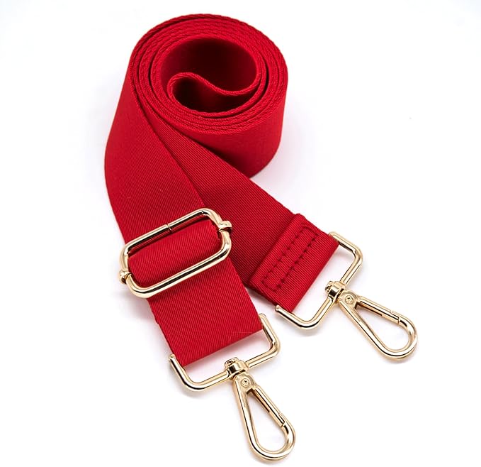 S&loyoe Thickened Solid Color Purse Straps Replacement Crossbody Bag Strap Adjustable Wide Guitar Straps for Handbags 1.5inch