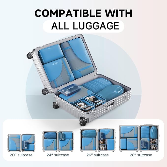 11 Set Packing Cubes for Travel, Gifts for Women Mom,Anti-Tearing Suitcase Organizer,OlarHike Vacation Essentials & Accessories for Cruise Ship